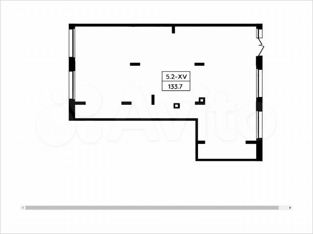 Аренда, торговое помещение площадью 133.7 кв.м