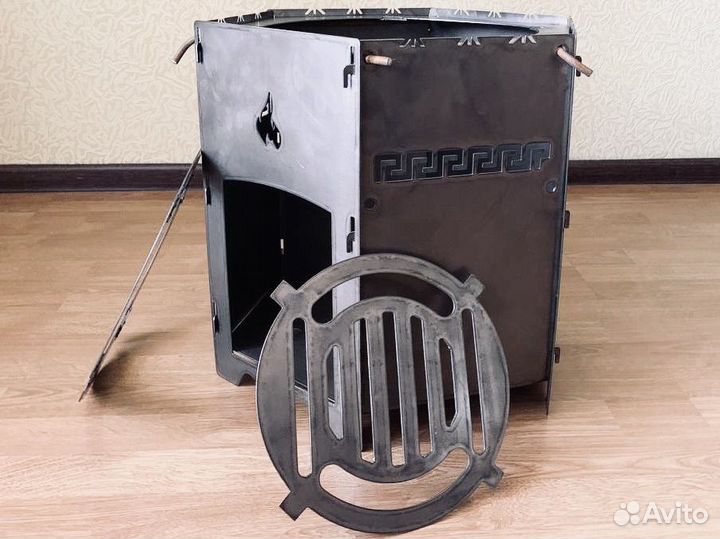 Печь мангал под казан