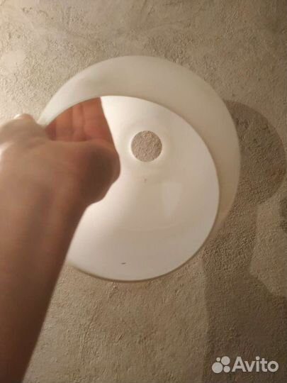 Новые плафоны СССР большие белое матовое стекло