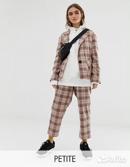 Костюм в клетку Collusion Asis Petite