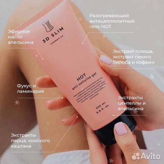 Разогревающий антицеллюлитный гель