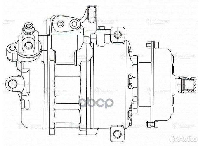 Компрессор кондиционера lcac1825 luzar