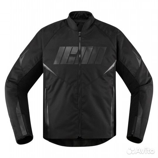 Icon Hooligan черная мотокуртка