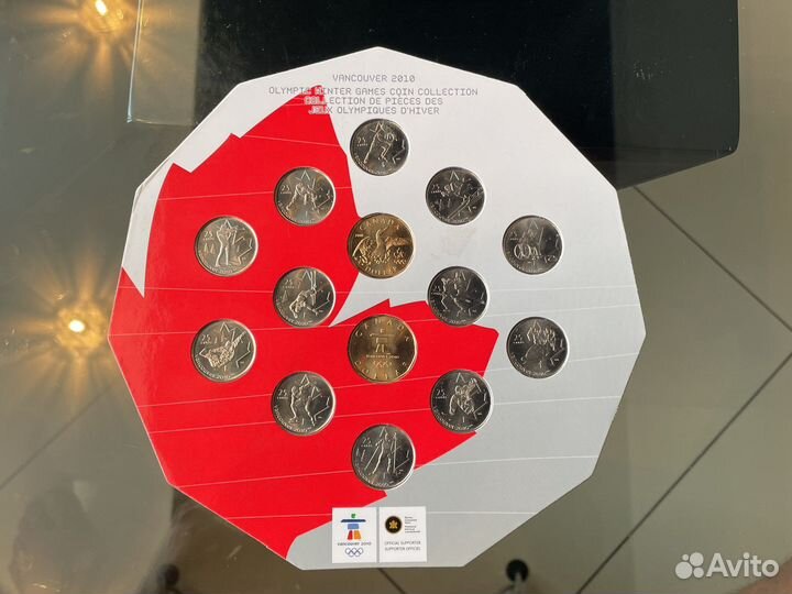Набор монет Канада Олимпийские игры 2010