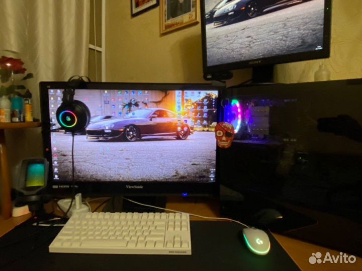 Игровой компютер+мышь+клавиатура+монитор