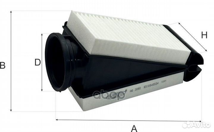 Фильтр воздушный mercedes-benz C-Klasse