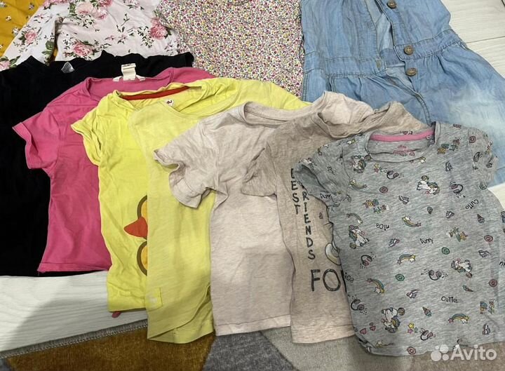 Вещи пакетом на девочку 104 110