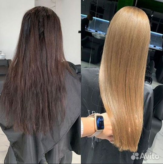 Модель на окрашивание волос