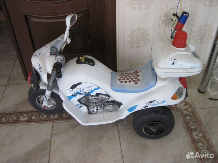 Электромобиль мотоцикл детский