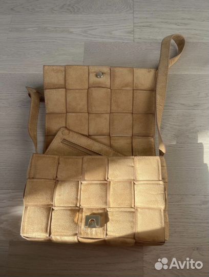 Сумка женская через плечо желтая