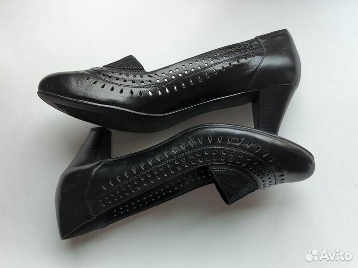 Туфли женские черные tais (42, нат. кожа)