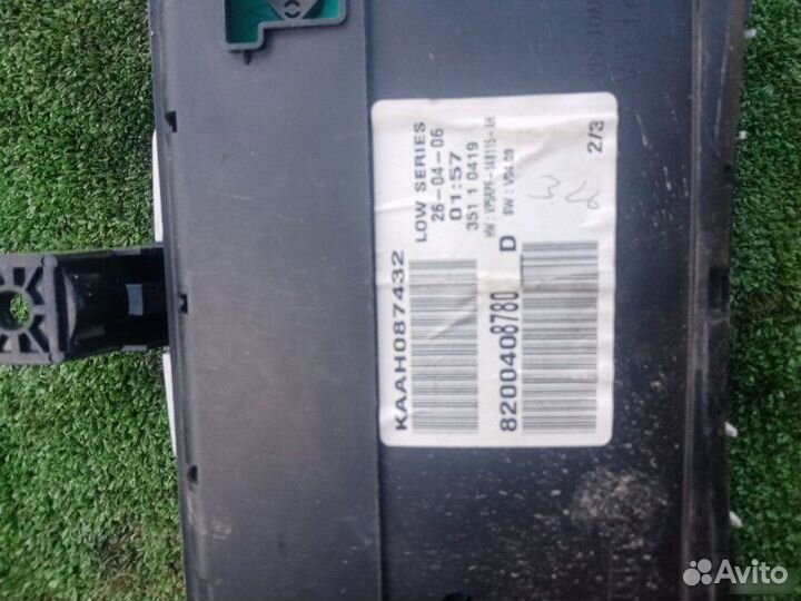 Панель приборов Renault Megane 2 K4M812