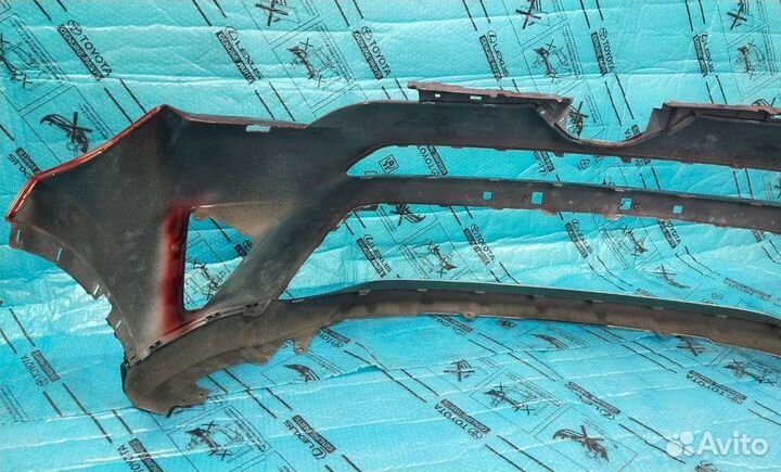 Бампер передний рав 4 40 бордовый +юбка +спойлер