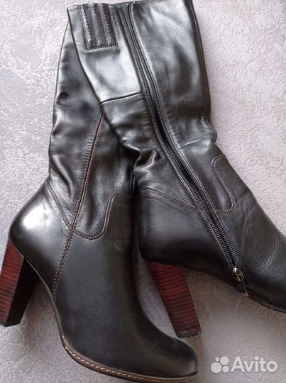 Сапоги осень весна женские на каблуке 38