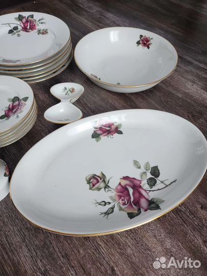 Столовый сервиз чехословакия Богемия Bohemia Розы