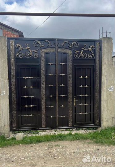Ворота калитки навесы кованные изделия