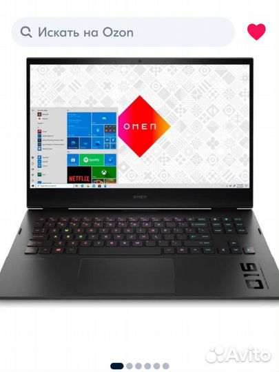 Новый Игровой ноутбук HP Omen 16-c0048ur