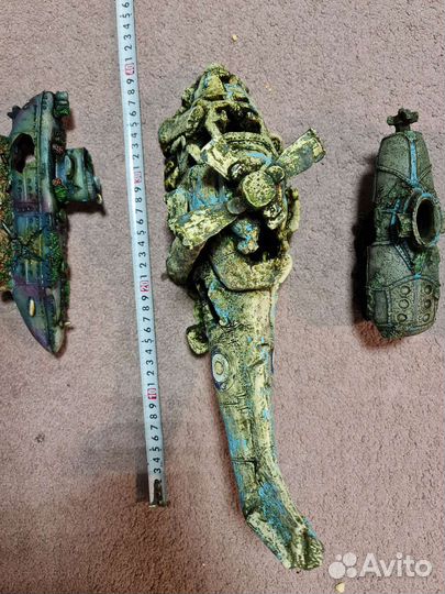 Грот для аквариума и растения