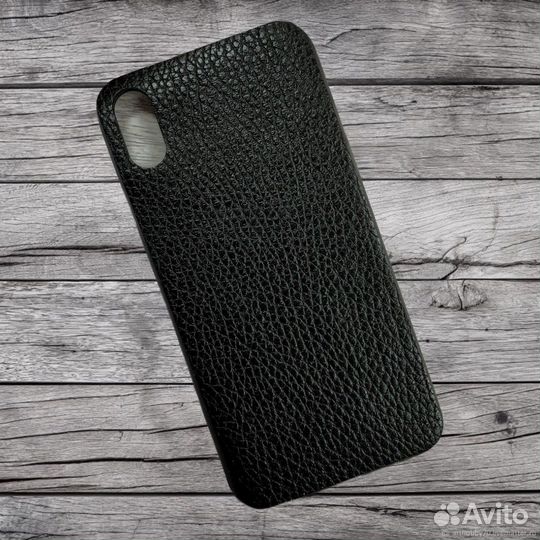 Чехол наклейка из кожи для iPhone Xs