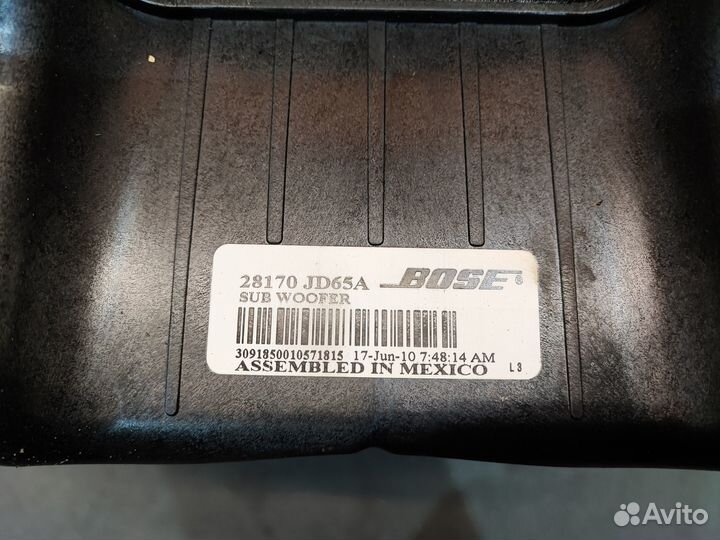 Сабвуфер Bose Nissan Qashqai J10 рест