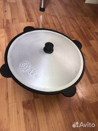 Казан чугунный 12 литров новый