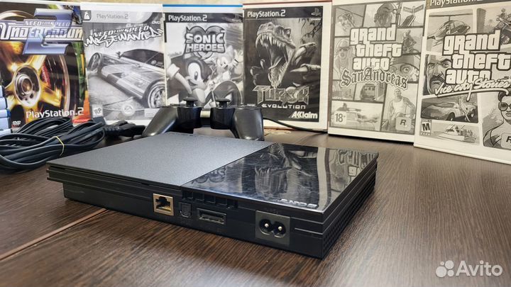 PlayStation 2 slim 90008 (чипованная)