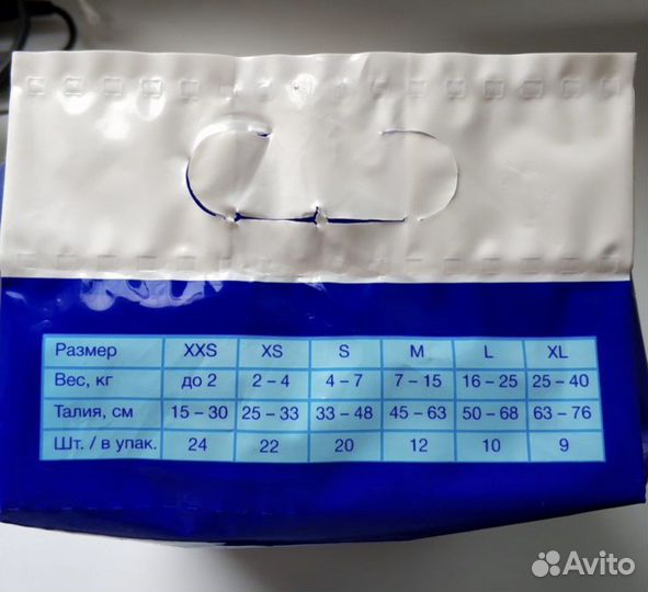 Подгузники для собак и кошек XXS