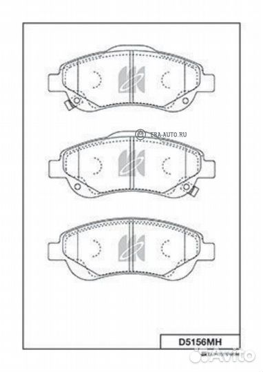 Kashiyama D5156MH Колодки тормозные honda CR-V III