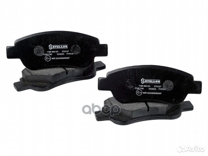 1188 000-SX 1177 00FDB1790 колодки дисковые п