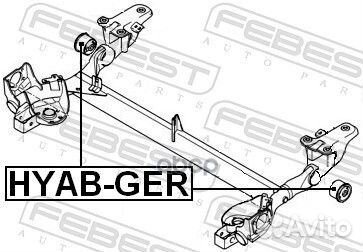 Сайленблок задней балки (hyundai getz 2002-2011)