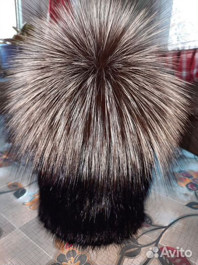 Шапка зимняя норковая женская