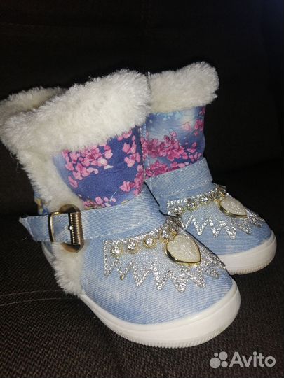 Сапоги зимние для девочки 24