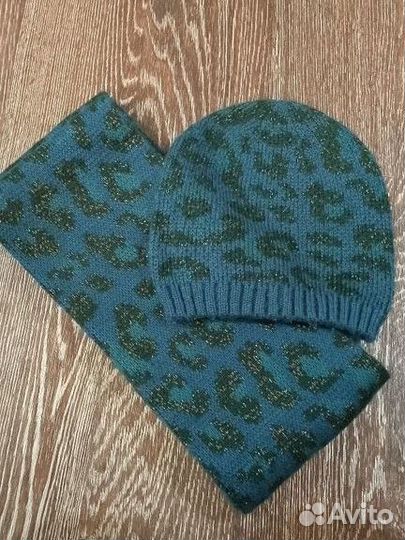 Комплект шапка и снуд женский