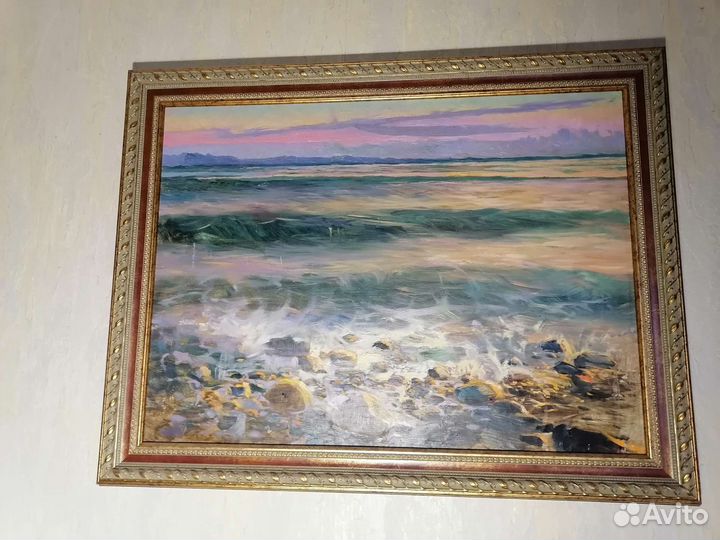 Картина маслом море