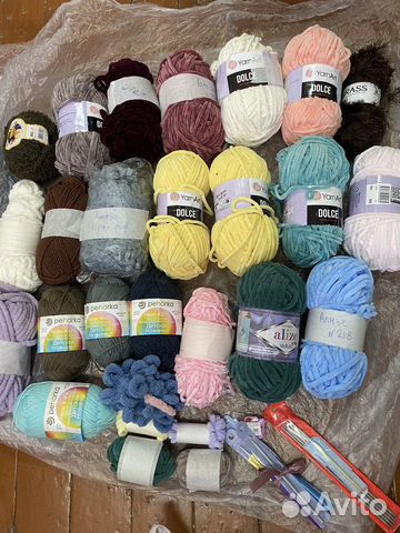 Пряжа нитки для вязания цена за все