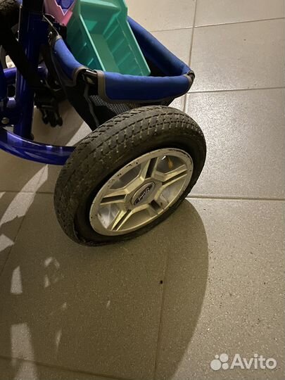 Детский музыкальный велосипед с ручкой