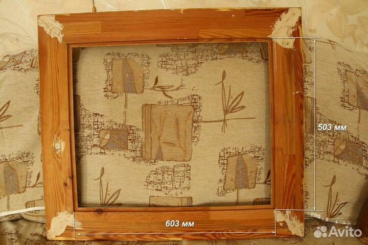 Рама для картины багет, дерево, лепнина