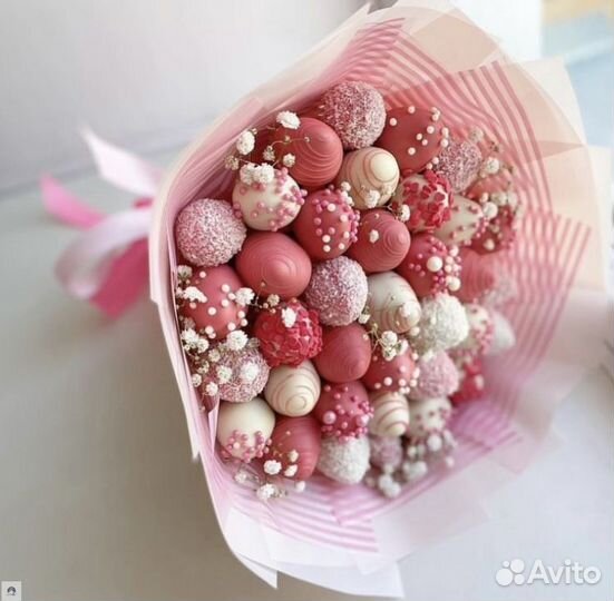 Букет из клубники в шоколаде