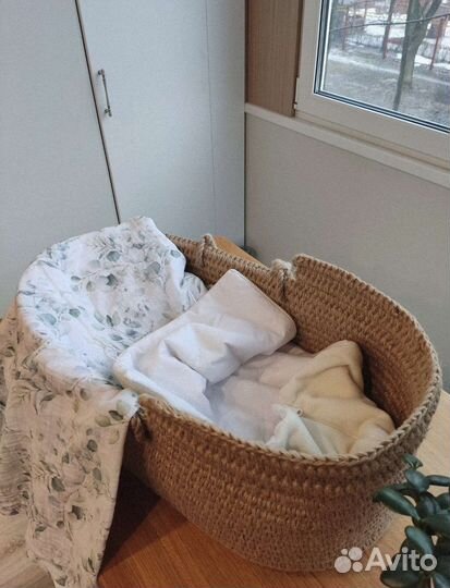 Люлька вязаная из джута