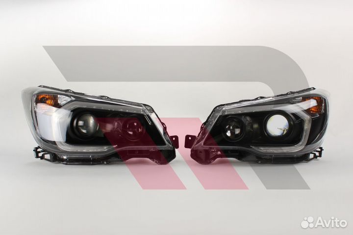 Фары Subaru Forester (SJ) 13-17г Дымчатые Тюнинг