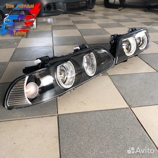 Фары BMW E39 тайвань ангнльские глазки