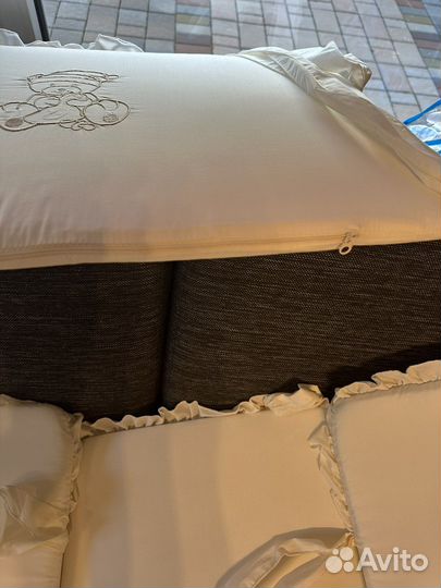 Бортик на детскую кроватку 125х65 с мишками