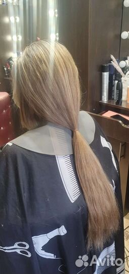 Волосы для наращивания 40 см блонд