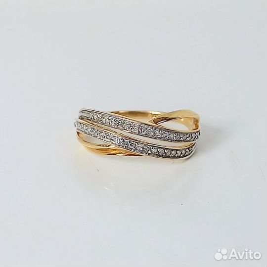Золотое кольцо с бриллиантами