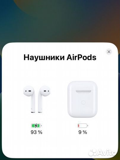 Беспроводные наушники apple airpods