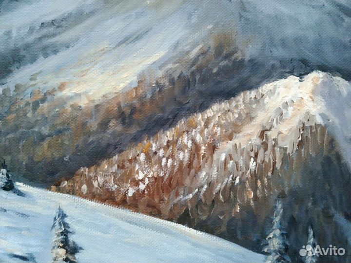 Картина маслом «На закате»