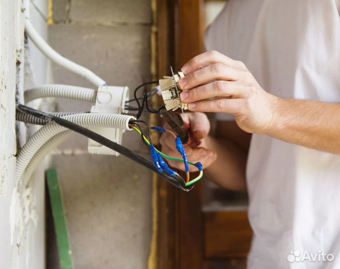 Электрик 24/7. Выезд квартира/ дом/ офис. Опыт 17+