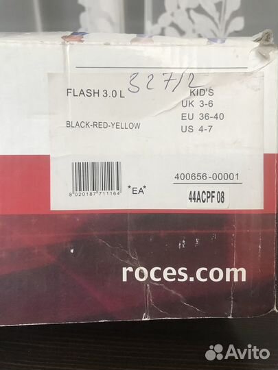 Роликовые коньки Roces flash 3.0