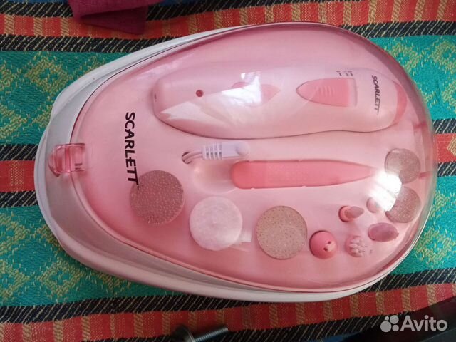 Маникюрно-педикюрный набор для ногтей scarlett, бу