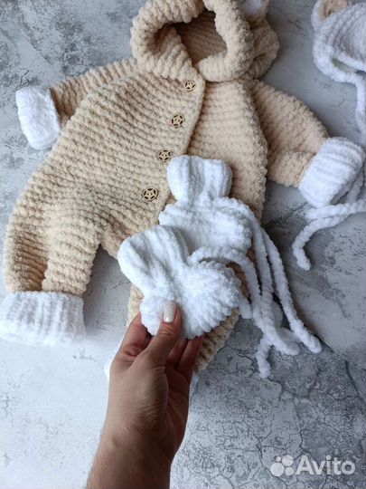 Плюшевый комплект на выписку новорождённого